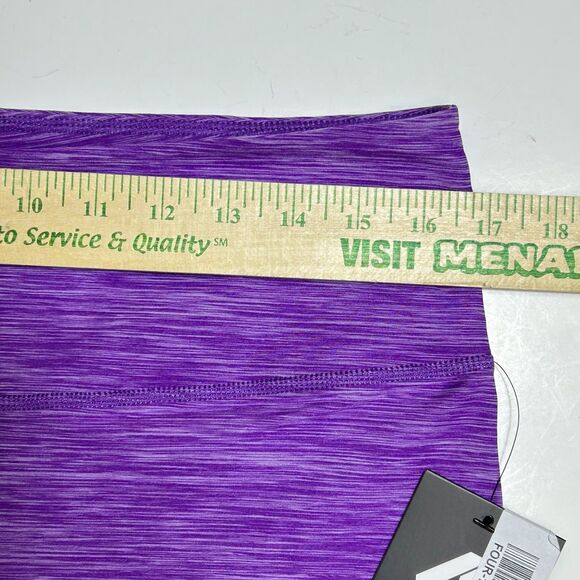 FourLaps NWT Arc Purple Space Dye High Rise Bike Workout Shorts Size XL - Picture 9 of 9